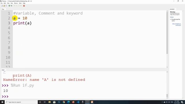 Python Basic Bangla Tutorial 03 - Variable, Comments and Keywords смотреть онлайн