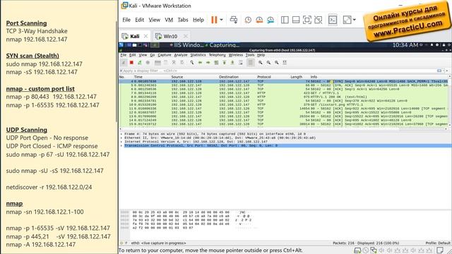 Сканирование портов - TCP смотреть онлайн