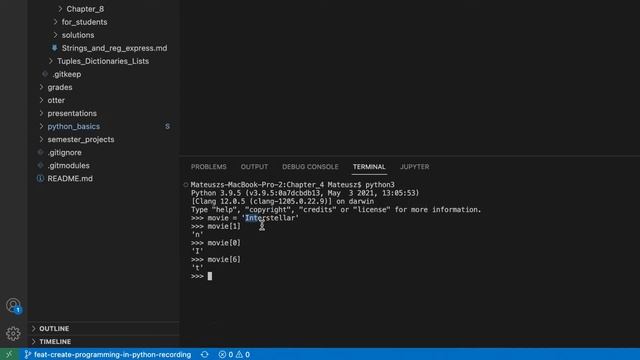 Strings - Accessing characters - Python смотреть онлайн