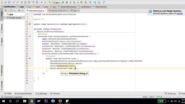 how to store data in Shared preferences | Android studio смотреть онлайн