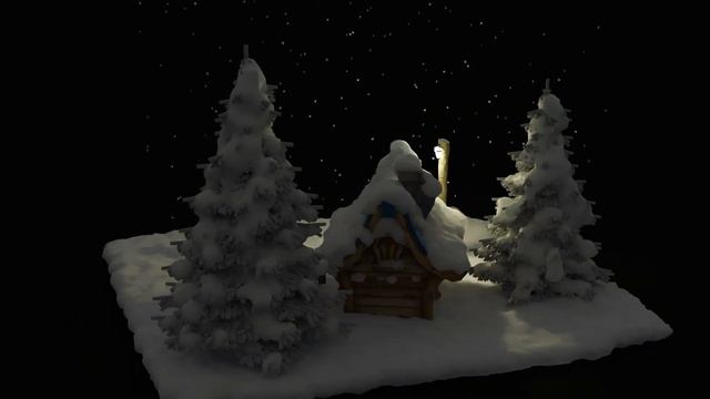 Анимация в 3d Blender. Снегопад. смотреть онлайн