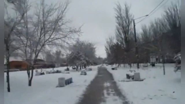 Бердянск в снегу. смотреть онлайн