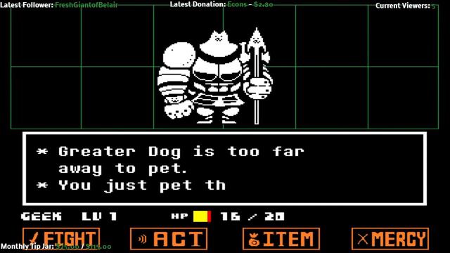 Undertale (Pacifist) Ep 8 - Greater Dog смотреть онлайн