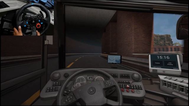 Bus Simulator 21 PlayStation 5 & Logitech G29 Steering wheel game play смотреть онлайн