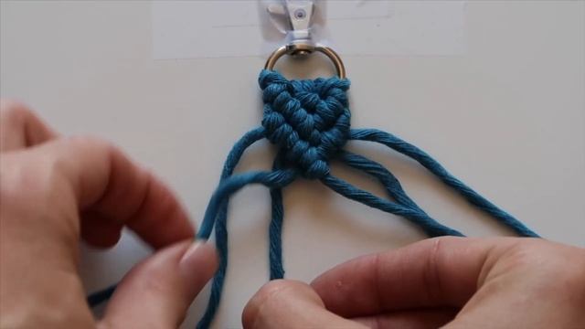 Macrame Keychain Tutorial For BEGINNERS! | DIY Macrame Keychain