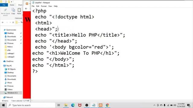 HTML in PHP and Short Open Tag Hindi Lecture 6 смотреть онлайн