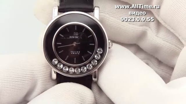 Женские наручные золотые часы Ника серебряные 9023.0.9.55 смотреть онлайн