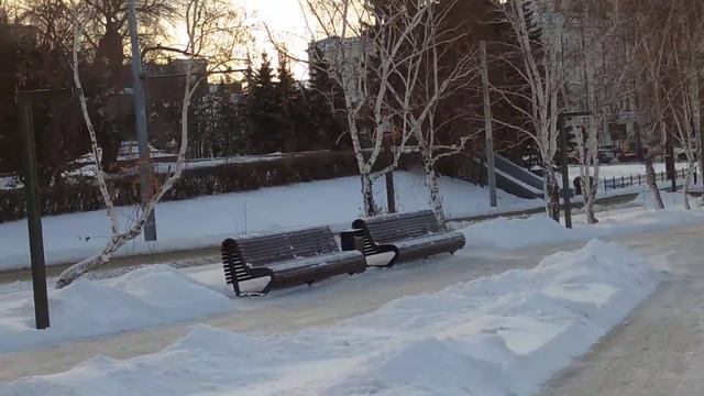 Омск зимний.Прогулка по городу.Галина Фи. #зима#снег#холодно# смотреть онлайн
