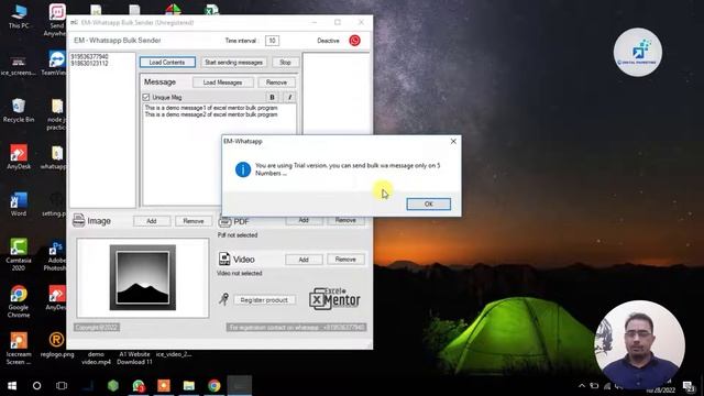 free whatsapp unlimited whatsapp pdf video image text message sender EMWIN001 смотреть онлайн