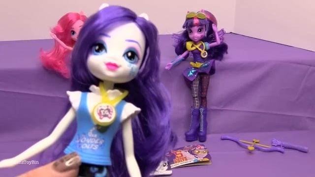 Equestria Girls Friendship Games Twilight Sparkle, Pinkie & Rarity Dolls! Review By Bin's Toy Bin