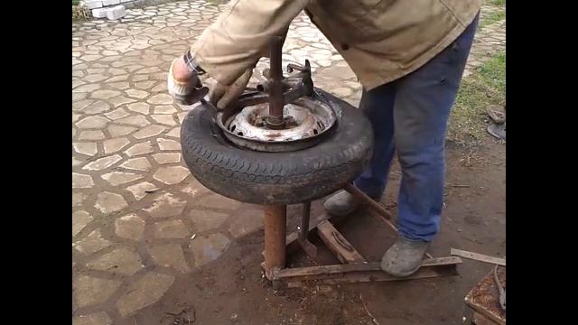 Шиномонтаж в своем гараже - часть вторая смотреть онлайн