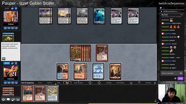 MTG Online - Pauper Izzet Goblin Storm - Crazy Tokens - Pauper League Round 4 and 5 смотреть онлайн