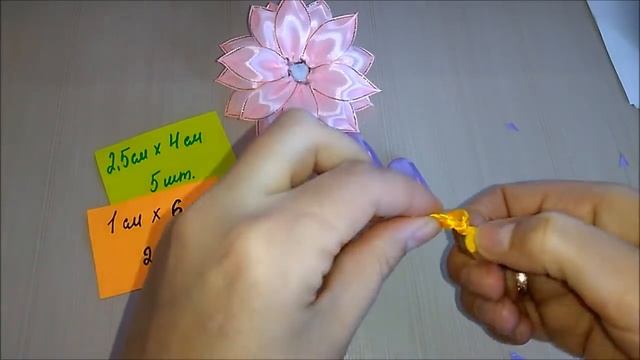 Нарядные Весенние бантики из лент МК Канзаши / Spring dressy ribbon bows Kanzashi MK смотреть онлайн