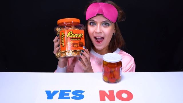 ASMR Yes Or No Food Challenge! | Eating Sounds By LiLiBu