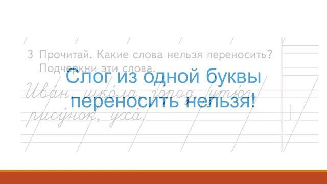 Тема 72. Перенос слов по слогам. Правила списывания смотреть онлайн