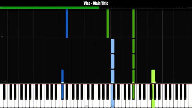 Vice - Main Titles (Piano Tutorial Synthesia) смотреть онлайн