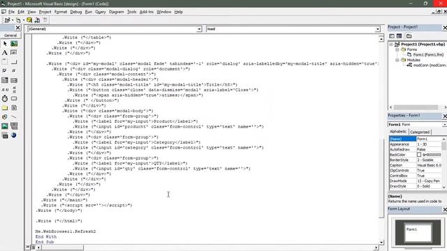 Add Data in Visual Basic 6.0 with modal Bootstrap Connected to MySQL Database смотреть онлайн