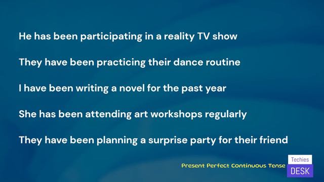 Present Perfect Continuous Tense : Learn English Grammar With Examples смотреть онлайн