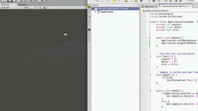 Unity3d Tutorial: Application Class Part 5 - targetFrameRate смотреть онлайн