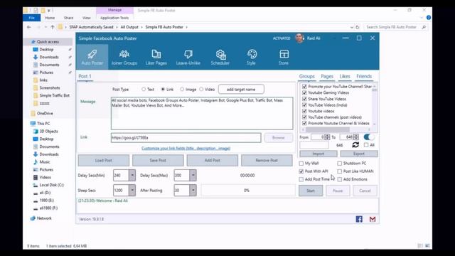 Facebook Auto Poster | Tool Kit For Facebook | Post In Facebook Groups On 1 Click смотреть онлайн