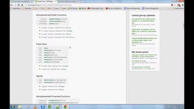 Savoir utiliser la documentation Qt смотреть онлайн