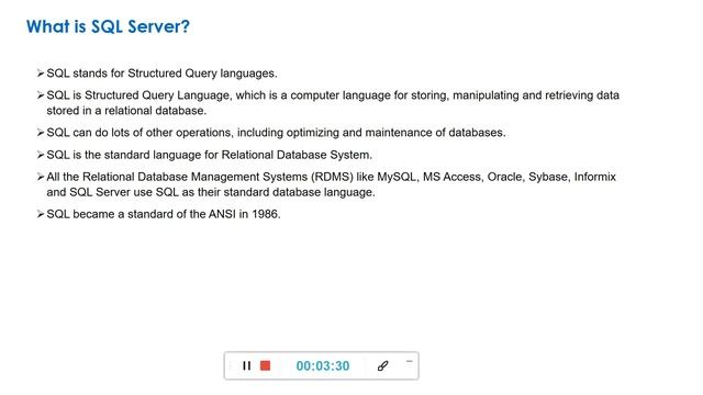 What is Sql server | SQL Tutorials for beginners. смотреть онлайн