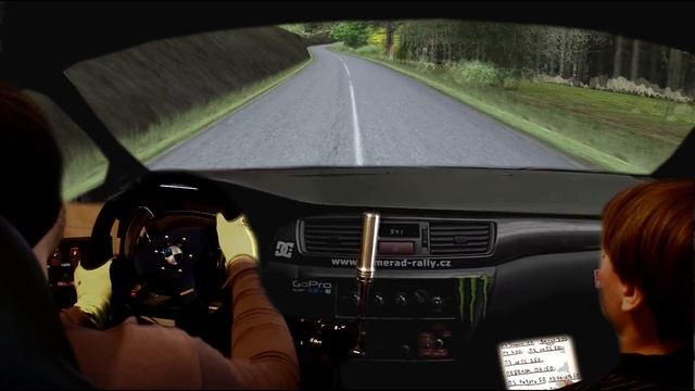 Real rally Stage. Real Co-driver. Home racing simulator. (montage!) смотреть онлайн
