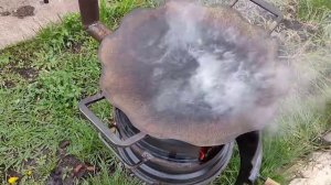 САДЖ сковорода из бороны правильная подготовка!