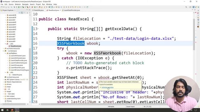 Data Provider Integration With Excel | Selenium தமிழ் | Selenium Tamil Tutorial смотреть онлайн