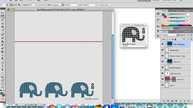 Tutorial 2 - Using MDS Elements in Photoshop - Elephant Card смотреть онлайн