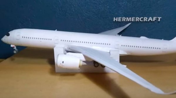 Airbus 350-900 Papercraft (1:120) Instructions. By Hermercraft