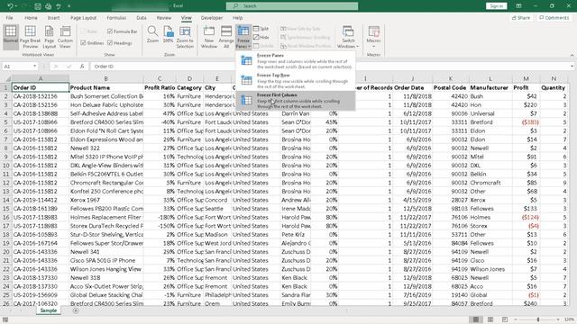 How to Freeze Rows and Columns in Excel смотреть онлайн