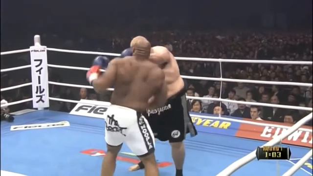 Bob Sapp vs Taro Akebono MMA KNOCKOUT Fight HD смотреть онлайн