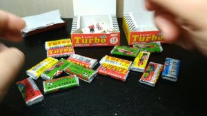 Раскрываю жвачку TURBO.Наклейки тачек из 90-х!Ностальгия.