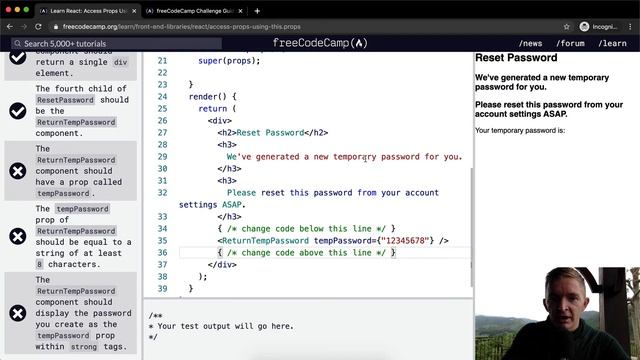 Access Props Using this.props - React - Free Code Camp смотреть онлайн