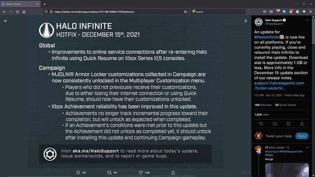Halo Infinite News: Hotfix for Campaign Unlocks and Achievements! смотреть онлайн