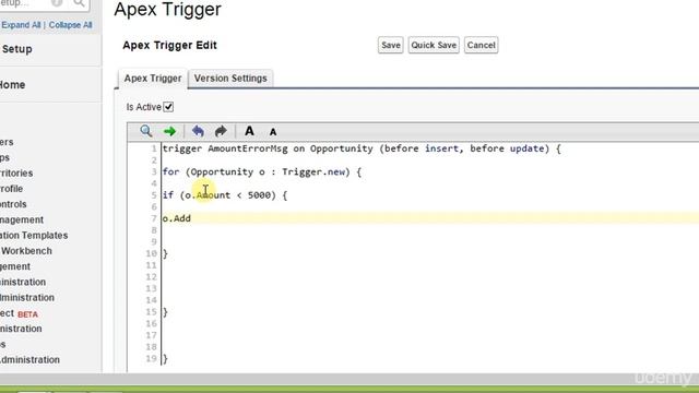 Based on amout limitation display error message using trigger смотреть онлайн