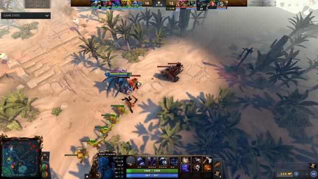 Night Stalker Safe Lane Gameplay - Patch 7.27d (Dota 2 Gameplay) смотреть онлайн