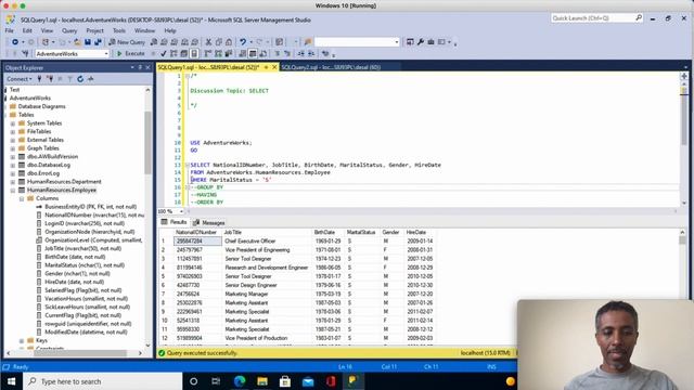 SELECT | SQL Server Tutorial in Amharic | በአማርኛ Part 6 смотреть онлайн