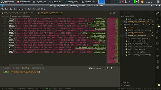 scrape using scrapy stand alone and put data into mySQL смотреть онлайн