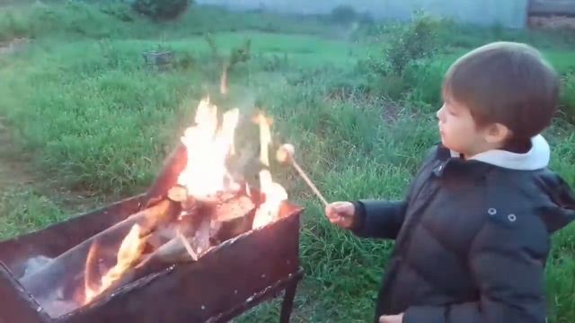 Готовим вместе зефир Маршмэллоу на костре?? смотреть онлайн