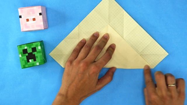 How To Make Origami SEAMLESS CUBE [origami Minecraft]