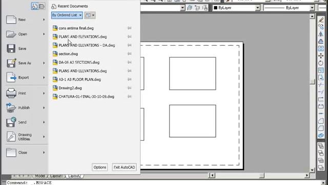 AutoCAD 2010 interface Tutorial 01 смотреть онлайн