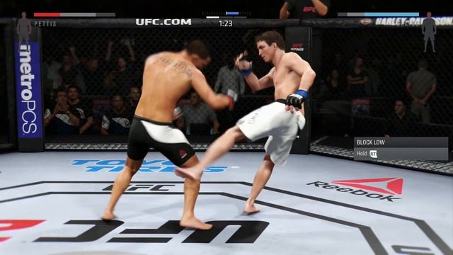 Anthony Pettis vs. Darren Elkins Capoeira kick (EA sports UFC 2 ) KO Knockout смотреть онлайн
