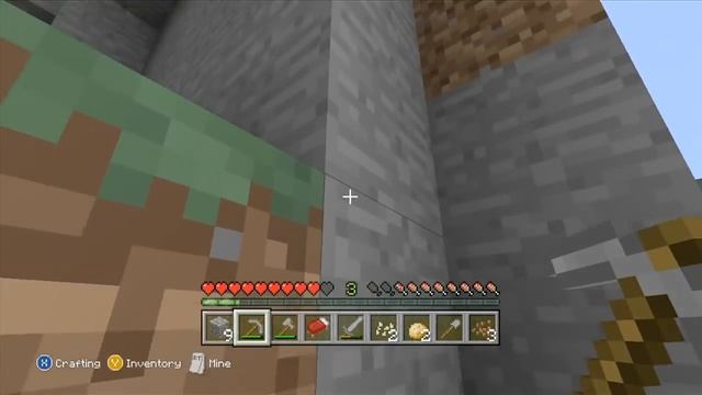 Minecraft XBOX 360 выживание #1 Строим дом.