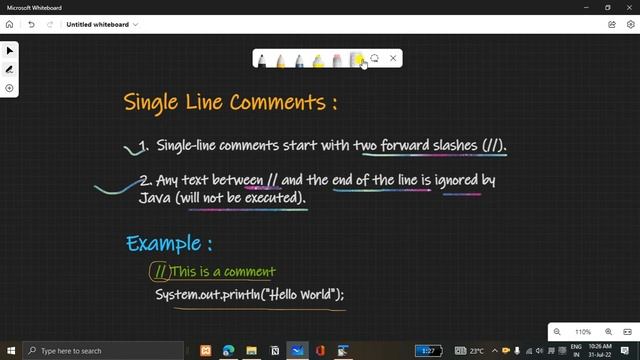 Lecture 7 (JAVA) Comments in JAVA смотреть онлайн