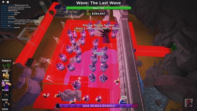 40 Plasma Troopers VS Void | Roblox Tower Battles смотреть онлайн
