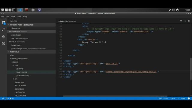 referencing JQuery and changing text of an element смотреть онлайн