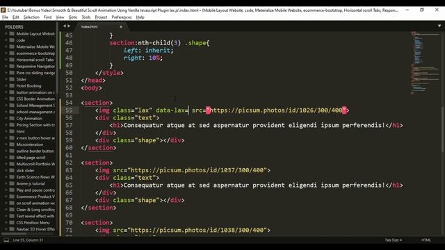 Smooth & Beautiful Scroll Animation Using Vanilla Javascript Plugin Lax.js | Animation On Scroll смотреть онлайн