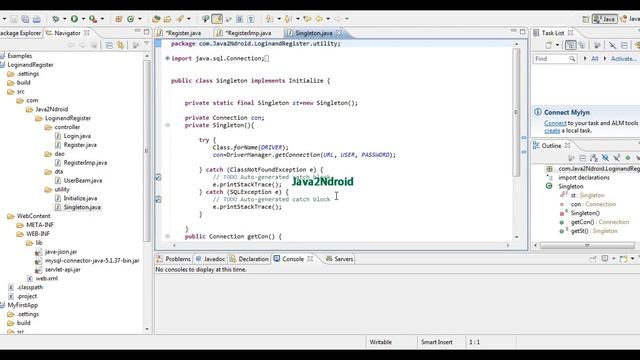 Android WebServices with java Servlet & MySQL by using Android Asynchronous Http Client |Part-1 смотреть онлайн
